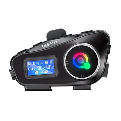 Fasizi Q58 Max Motorrad Gegensprechanlage Headset, für 2 Fahrer, die gleichzeitig sprechen... 