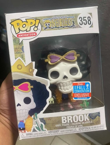 Funko Pop ONE PIECE Brook ( With Guitar) #358 Box Damaged Free Shipping