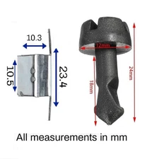 FIT BMW UNDER ENGINE TOP HEAD COVER PIN STUD UNDERTRAY FITTING KIT SCREW CLIP