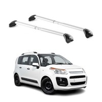 DachträGer GrundtäGer FüR Citroen C3 Picasso 2008-2017 5TüR 100Kg Alu ABE Silber