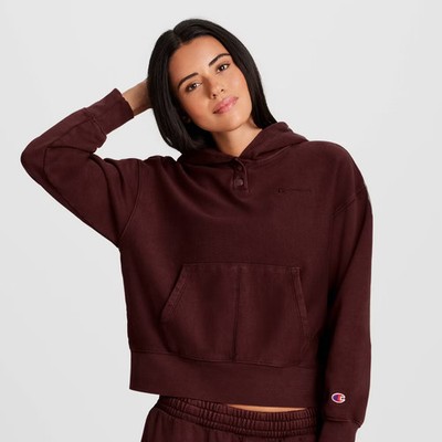 Champion Women Vintage Wash Fleece Hooded Sweatshirt