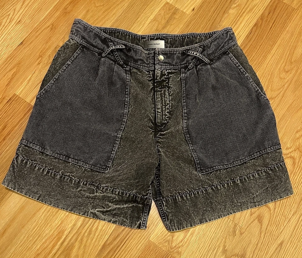 Isabel Marant  Bermuda Shorts, Black/Grey  - Image 2 of 4