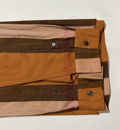 BURBERRY Shirt IP Check Large L Orange - Afbeelding 17 van 19