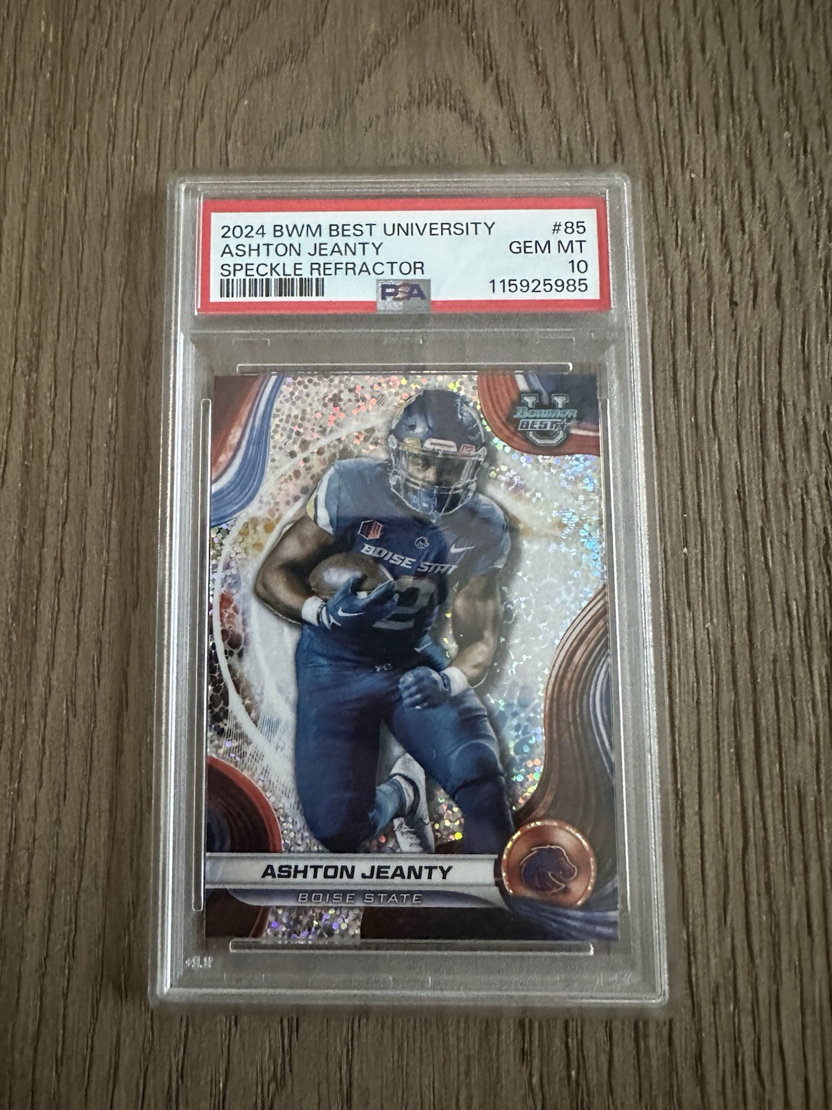 2024 Bowman's Best University - Ashton Jeanty #85 Speckle Refractor (RC) SSP