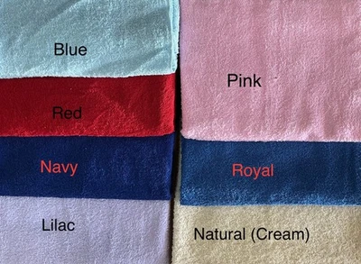 ROBERT KAUFMAN 100% COTTON TERRY CLOTH Fabric 45" Wide Solid Color By The Yard