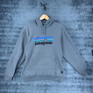 Patagonia Men's Gray Logo Uprisal Pullover Hoodie Sweatshirt Size M