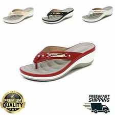 Women's Arch Support Soft Cushion Flip Flops Thong Sandals Slippers Shoes