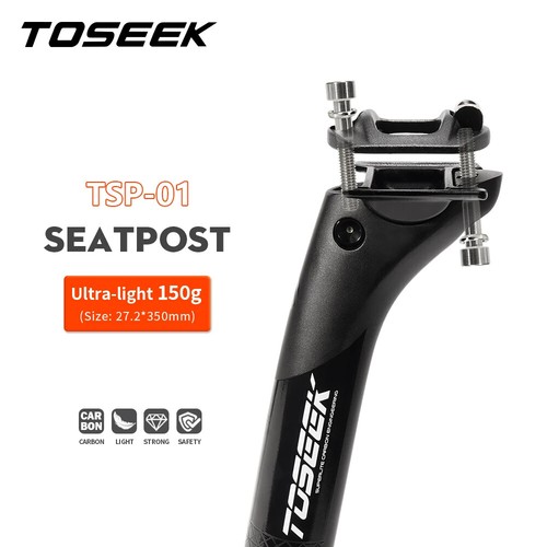 Carbon Seatpost Light Weight 27.2 31.6mm Matte Black MTB Road Bike Seat Post - Picture 2 of 19