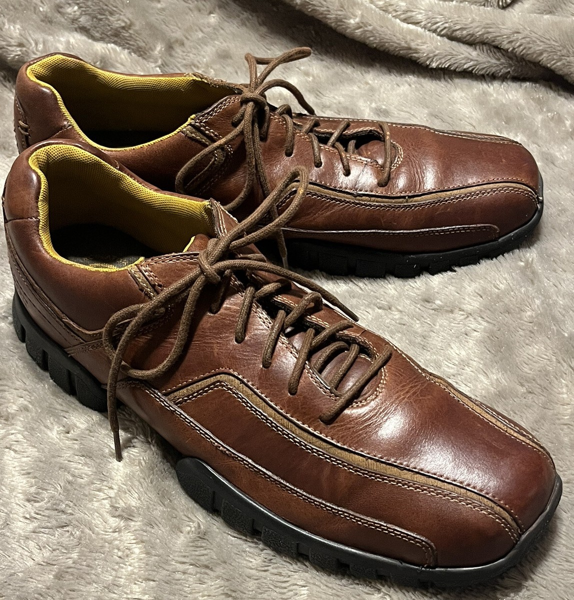 Rockport XCS Atmore Brown Leather Casual Oxford Shoes  display picture 3