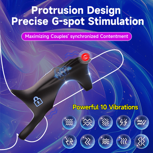 Penisring Cockring Penissleeve Stimulator Vibrator SexSpielzeug für Männer Paare - Bild 2 von 10