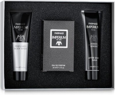 Farmasi Imperium Love Me Gift Set for Men   EDP, Balm, Shower Gel, 75ml/2.53flOz