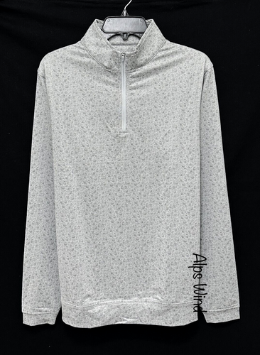 Peter Millar Mens 1/4 Zip Perth Double Transfused Performance Pullover Gale SZ.M