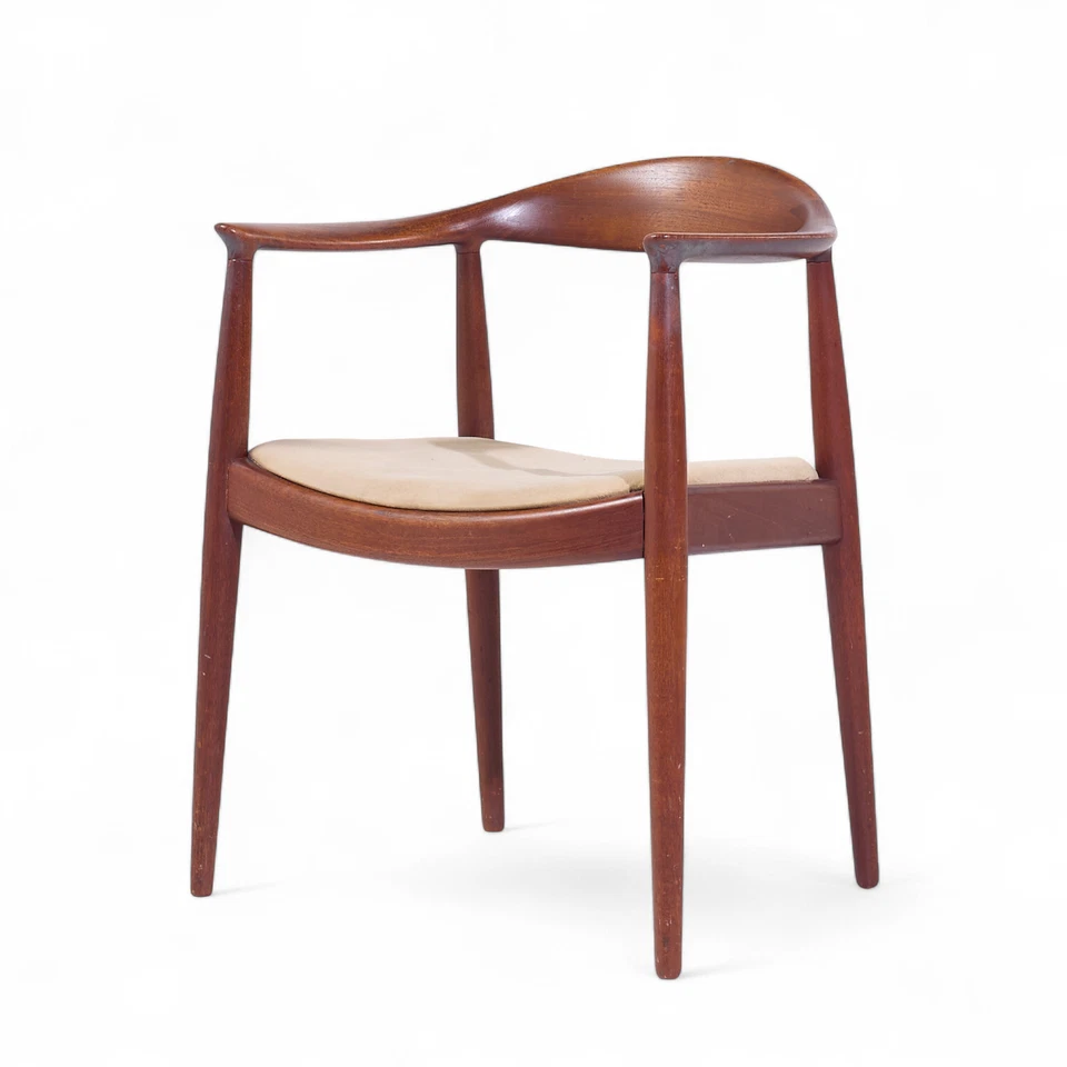 Hans Wegner para Johannes Hansen Danés Teca La Silla Foto 3 de 4