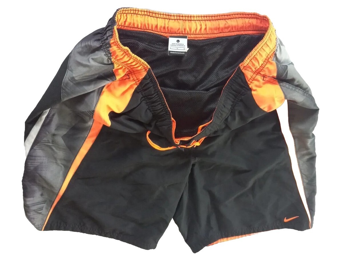 Nike Men's Large Nylon Stretch Swim Wear Drawstring Built-In