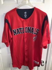STITCHED SEWN MENS XL WASHINGTON NATIONALS BASEBALL JERSEY DYNASTY SERIES MLB