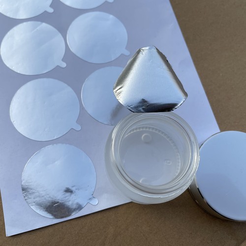 Aluminium Foil Sealing Sticker for Cosmetic Tube Jar foil film Mouth seal bottle - Picture 6 of 11