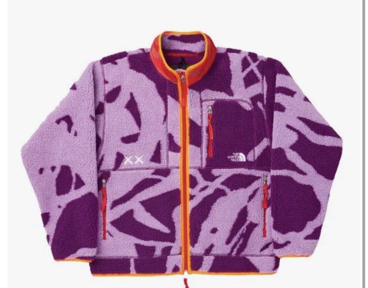 The North Face XX KAWS Freeride Fleece Pamplona Purple Dragline