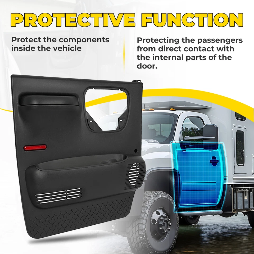 For Chevrolet Kodiak /GMC Topkick C4500 2003-09 Driver Door Interior Trim Panel Foto 3 de 4