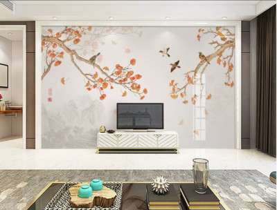 3D Branch Bird KEP6565 Wallpaper Mural Self-adhesive Removable Sticker Kay