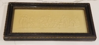 Wall Plaque, Soapstone? Wax? Impression Of Wedgwood? Greco Roman