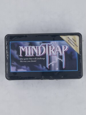 Pressman Mindtrap Sealed 10th Anniversary Edition Board Game Logic Games Tin