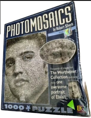 Photomosaics Jigsaw Puzzle By Robert Silvers Portrait Elvis Presley 1000 + Pcs