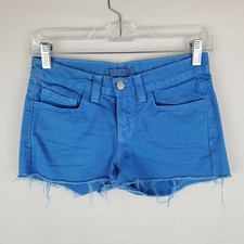 J Brand 22 Blue Cutoff Denim Shorts