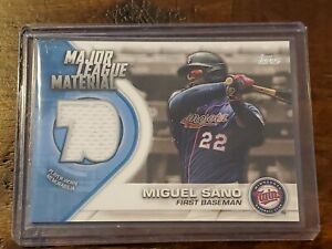 2021 Topps Series 1 MIGUEL SANO Major League Material ...
