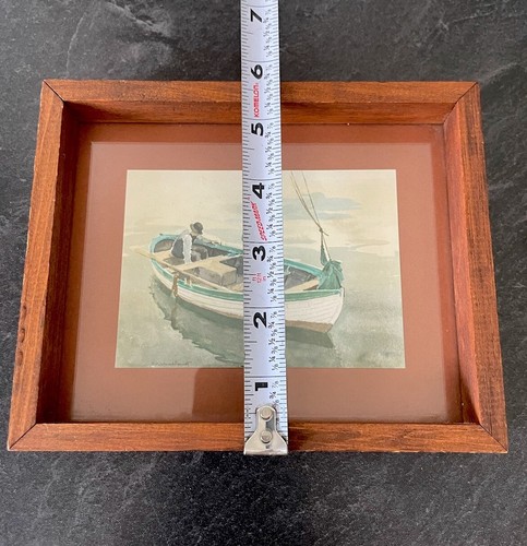 Two Small Sigurd Kielland Brandt Framed Sailing Paintings Beautifully Framed - Picture 8 of 11