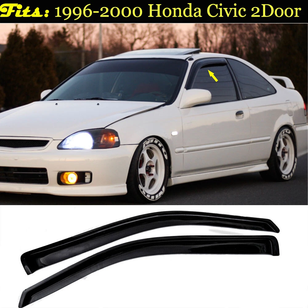 2000 honda civic coupe rain guards deals