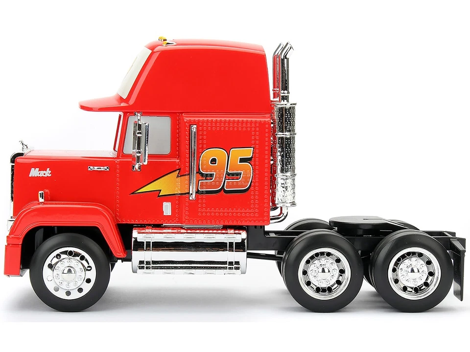 MACK TRUCK #95 ROJO "COCHES" (2006) PELÍCULA MODELO DIECAST POR JADA 98103 Foto 2 de 4