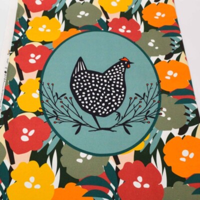 Panel Hühner Hühnerstoff 3 Design´s Hühner 50x70cm