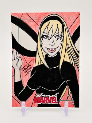 Women Of Marvel GWEN SPIDER-MAN Hand Drawn Sketch Card 1/1