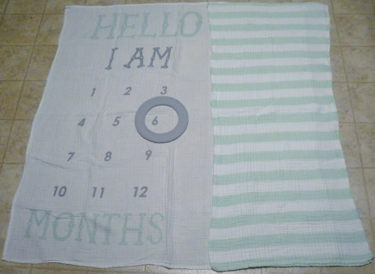 Cloud island milestone blanket sale