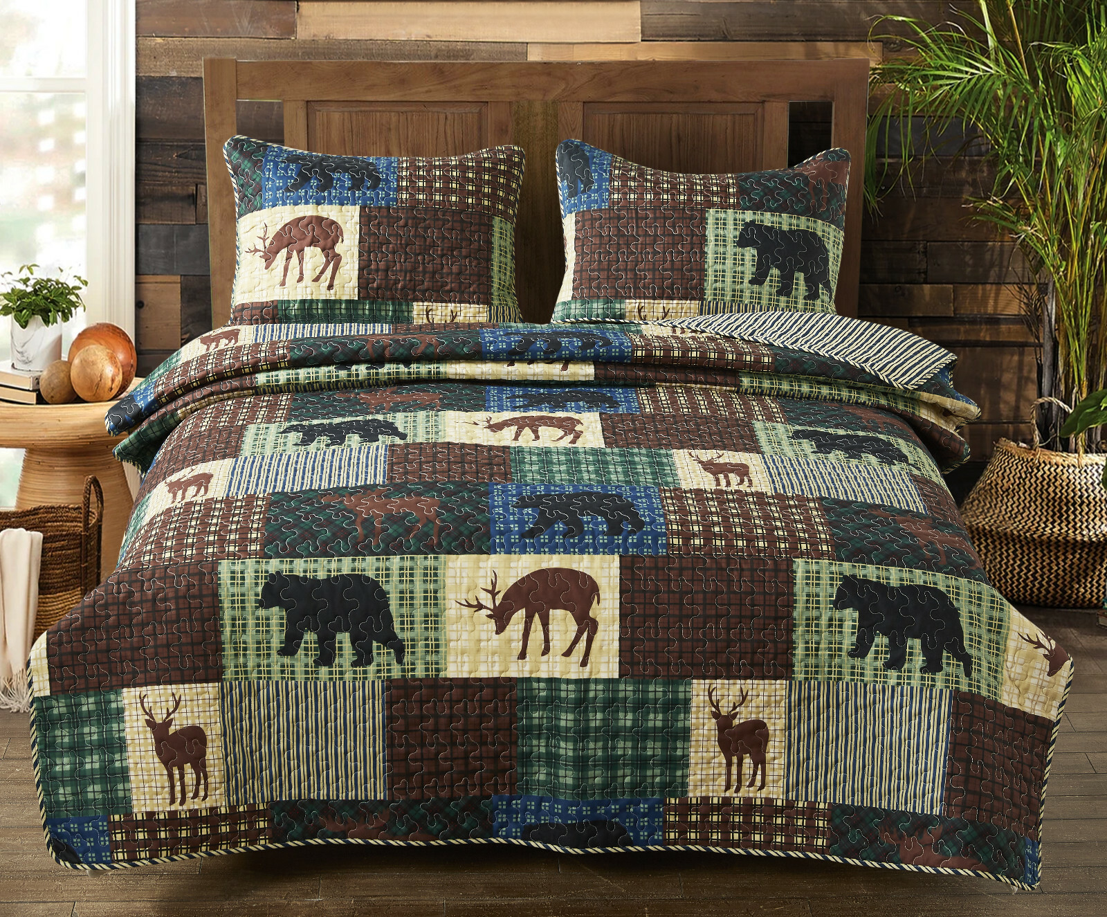 lodge patchwork quilt