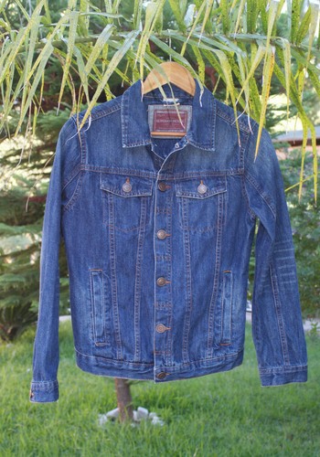 ZARA Donna Giubbotto Jeans Giacca Blu Giubbino Denim Blue Jacket Taglia  XS/S | eBay