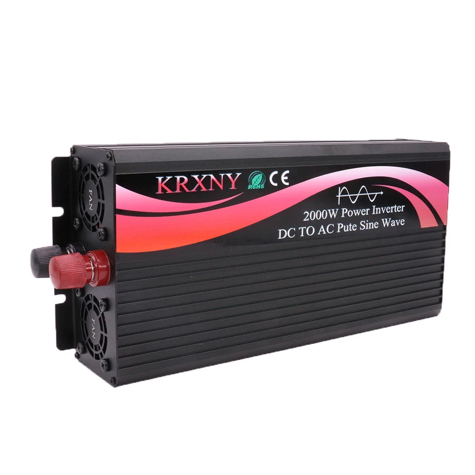 Power Inverter Pure Sine Wave 1000W 1500W 2000W 12V 24V 48V DC to 120V AC 60HZ - Image 4 of 4