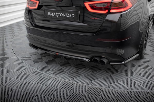 Mittlerer Diffusor Heck Ansatz DTM Look FüR Kia Optima Mk3 Schwarz Hochglanz-image