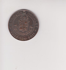 GEORCE V 1911 Coronation Borough of Bromley . 38MM MEDAL .BB68