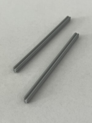 LEGO Parts 60485 (2pcs) Technic, Axle 9L LIGHT BLUISH GRAY