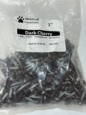 250 - Wildcat Fasteners 1" Dark Cherry T25 Dome HD Wood Claw WCL1DC LOT