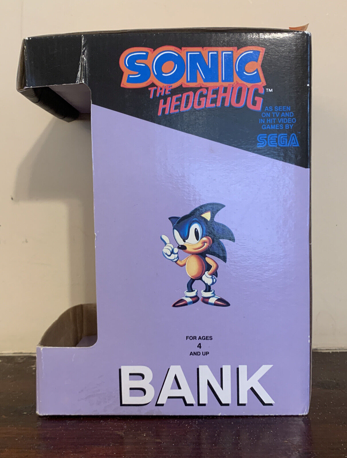 Sega 1991 Sonic Adventure The Hedgehog 12 Soft Vinyl Coin Bank