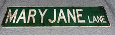 Mary Jane Lane  Street Sign Rustic Vintage Retro Metal Decor Wall Man Cave