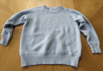 John Lewis KIN Ladies Light Blue Cotton Blend Jumper Size S