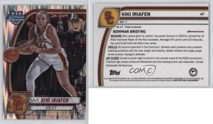 2024-25 Bowman U Chrome Stealth Refractor Kiki Iriafen #47