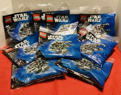 LEGO Star Wars Millennium Falcon Sealed Poly bag (30708) Lot Of 9