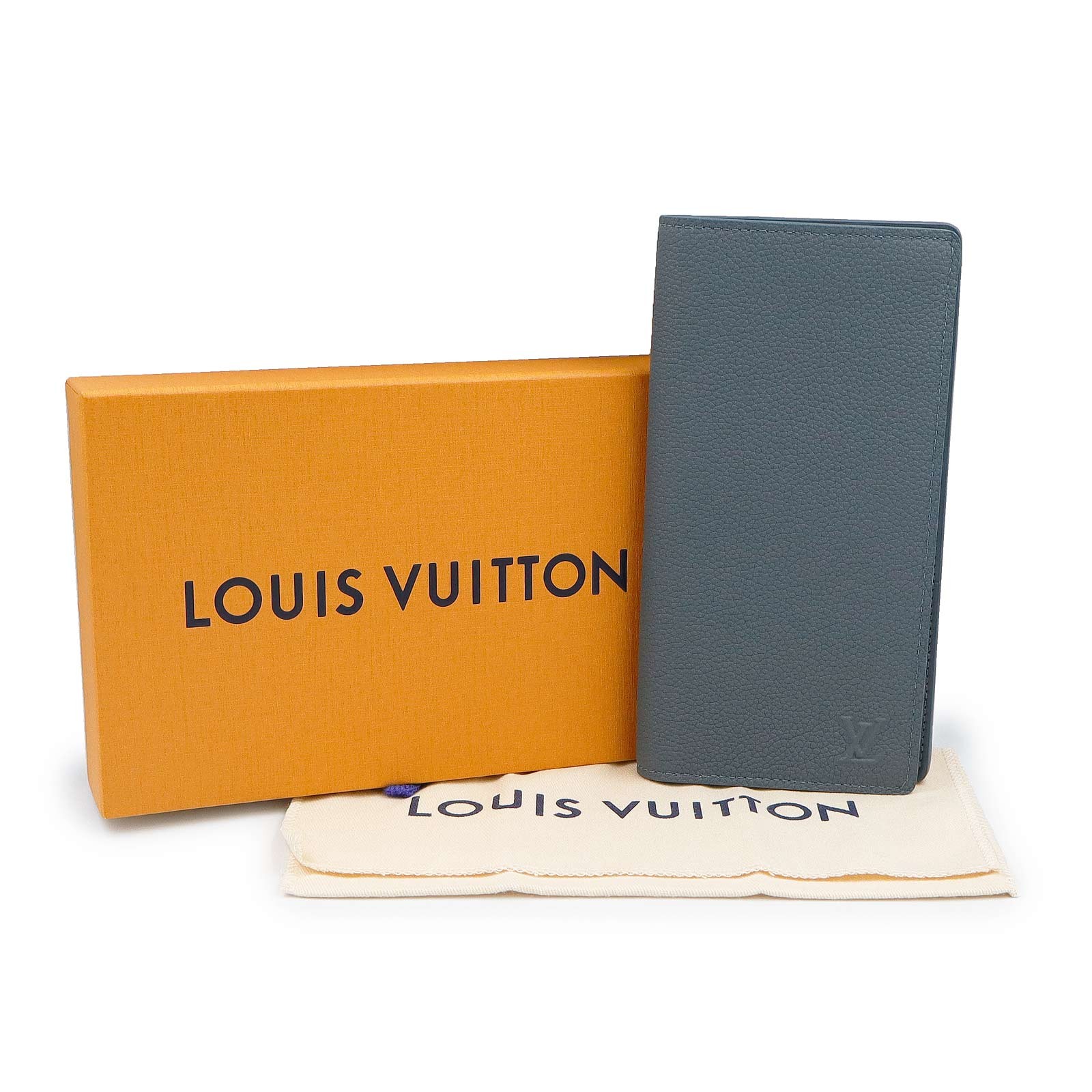 LOUIS VUITTON M25941 Brazza Waxy calfskin, Storm Blue Wallet image 2