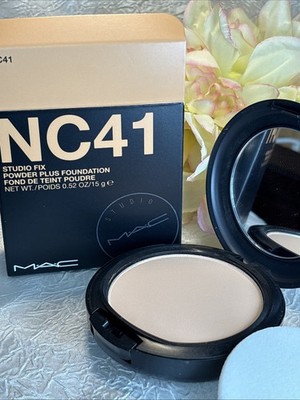 MAC Studio Fix Powder Plus Foundation - NC41 - w/puff FS ORIGINAL NIB FreeShip