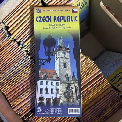 Czech Republic Travel Reference Map : 1:370,000 by ITMB Canada (2013, Sheet Map,