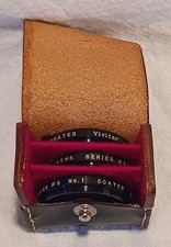 Vivitar Close-Up Series 5 Lens Set No. 1, 2, 3 Made in Japan w/Case -Z